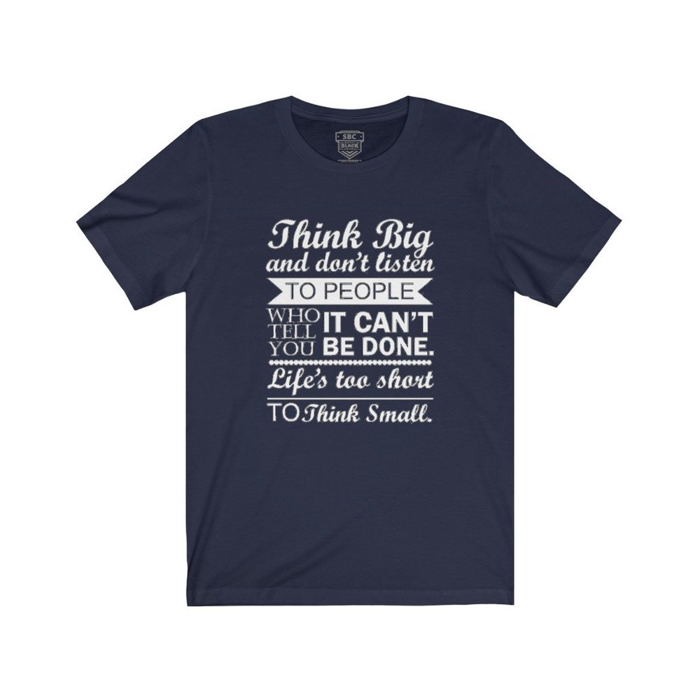 SBC Think Big Black Short Sleeve Tee
